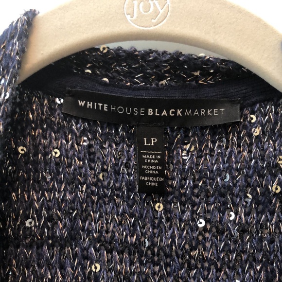 Open Front Navy Cardigan/Sweater Midi - Picture 2 of 7